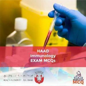 HAAD Immunology Exam MCQs