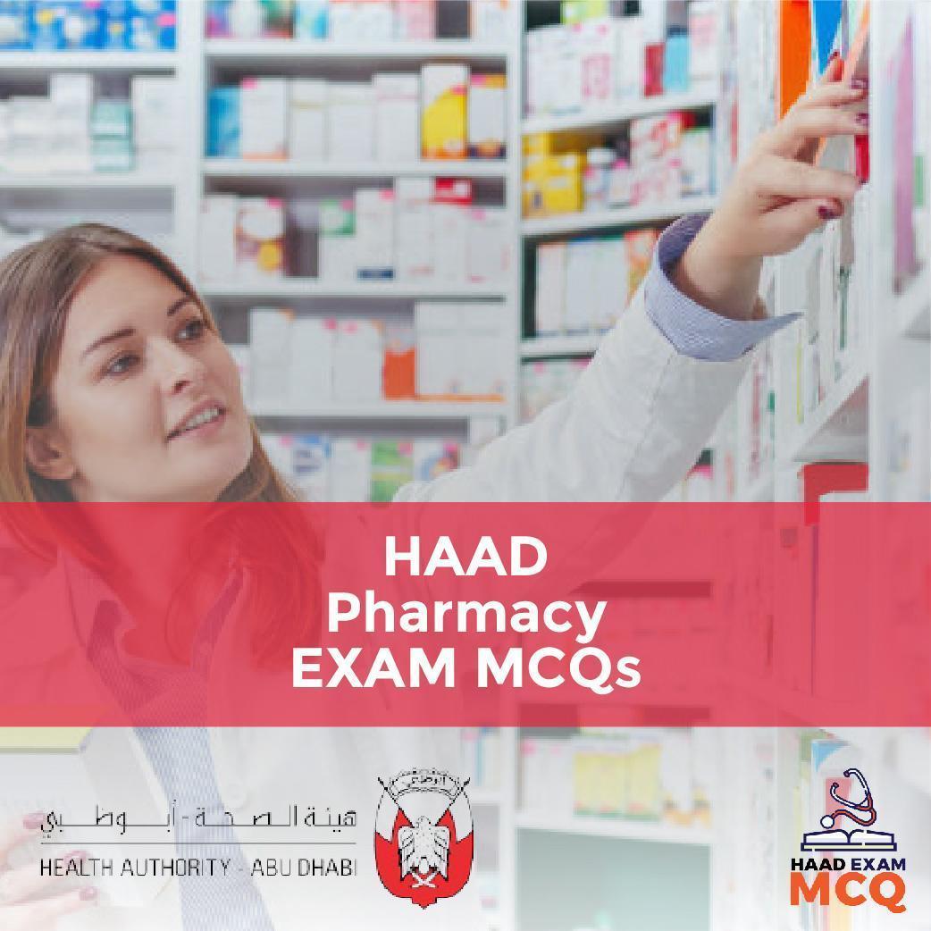 HAAD Pharmacy EXAM MCQs