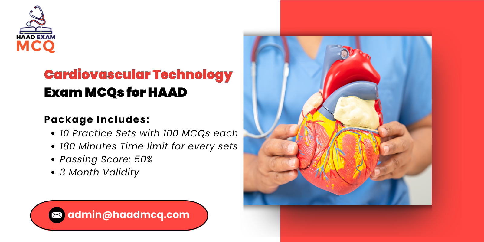 Cardiovascular Technology Exam MCQs for HAAD