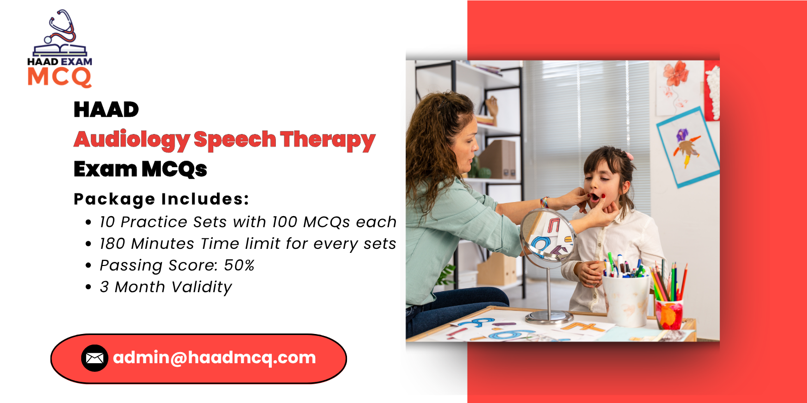 HAAD Audiology & Speech Therapy Exam MCQs