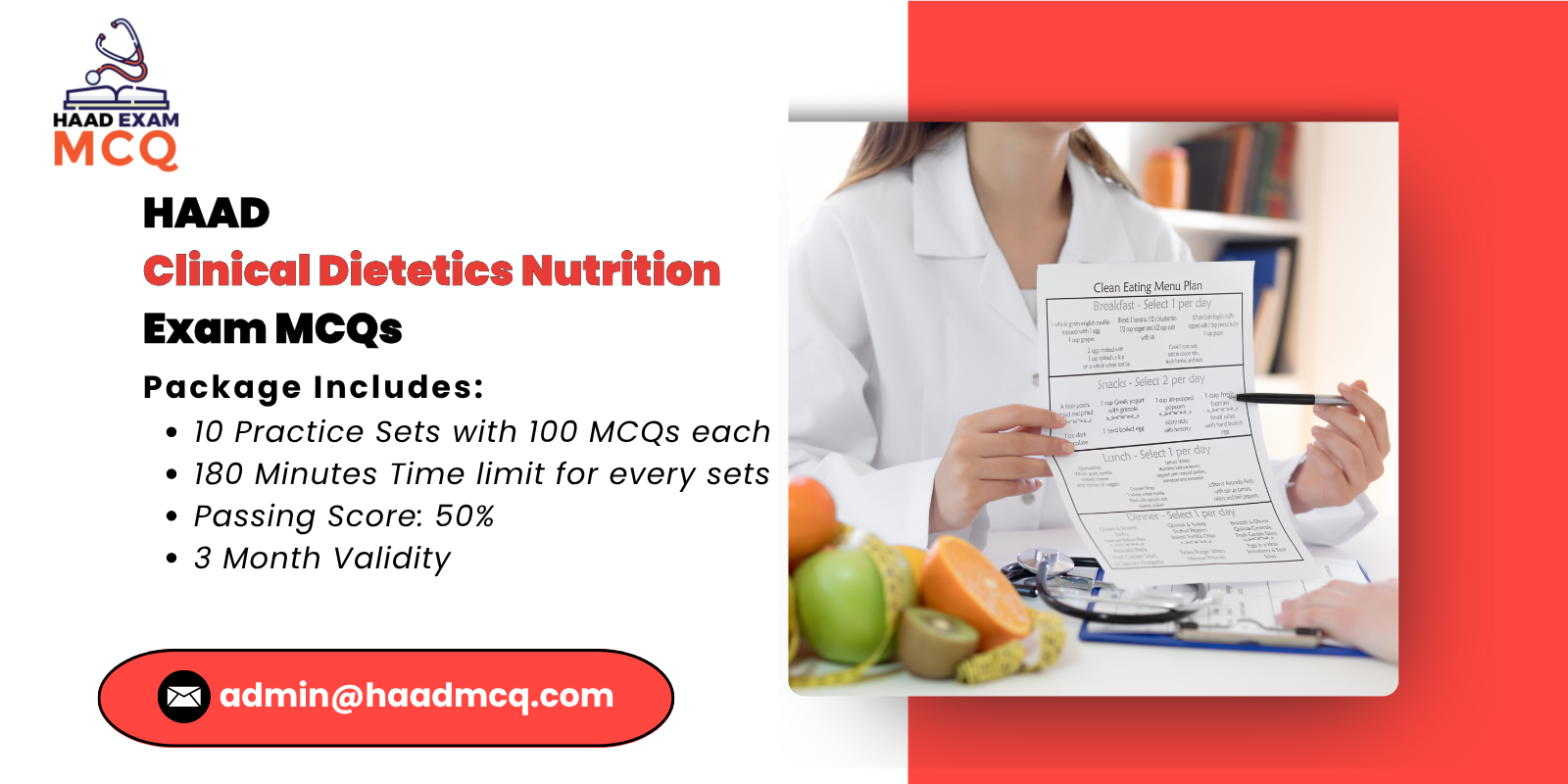 HAAD clinical dietetics nutrition Exam MCQs