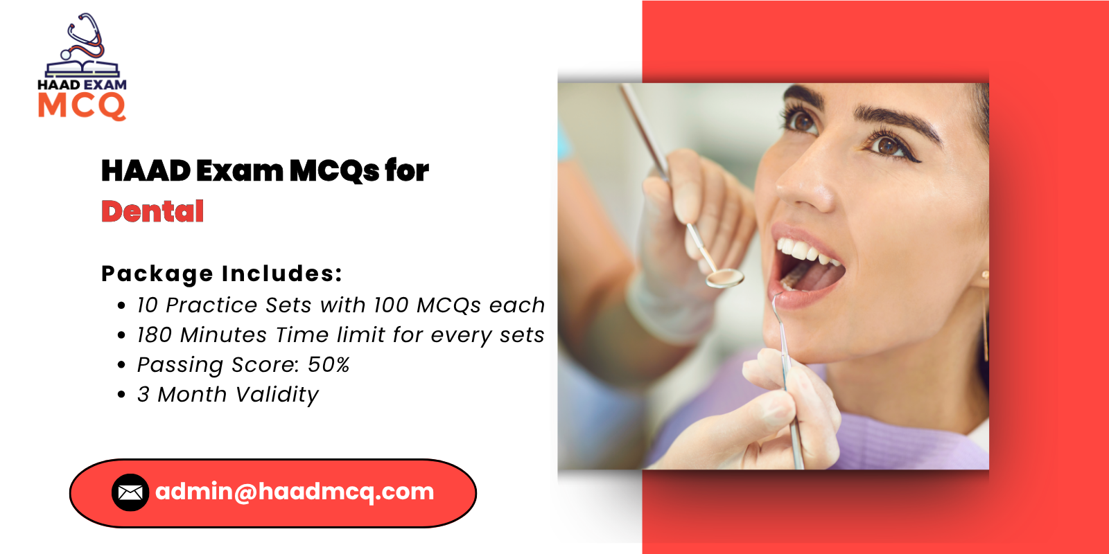 HAAD Exam MCQs for Dental