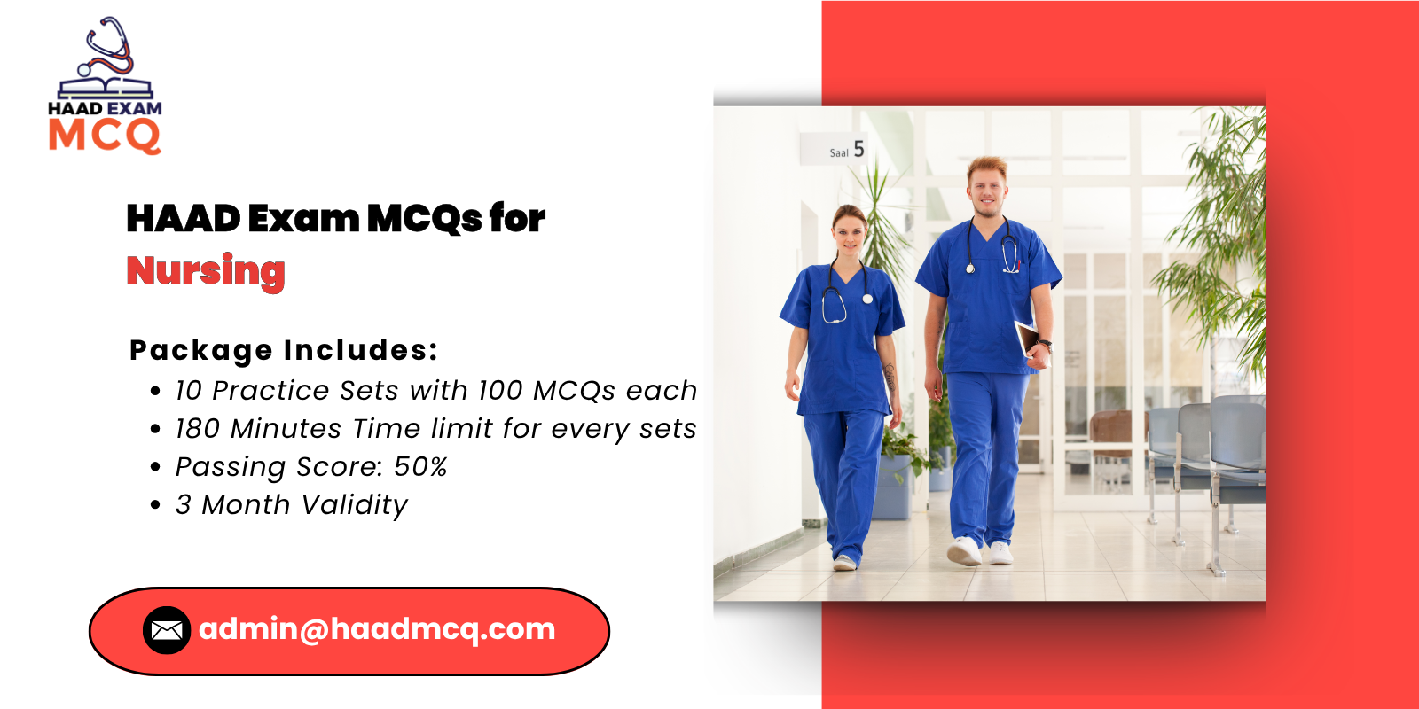 HAAD Exam MCQs for nursing