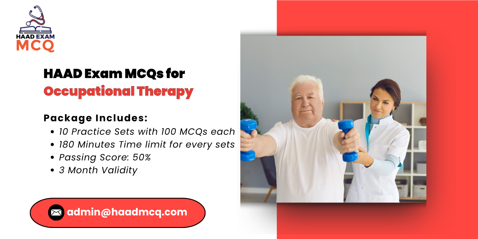 HAAD Exam MCQs for Occupational Therapy