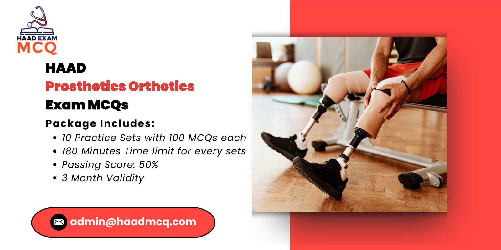 HAAD Prosthetics & Orthotics Exam MCQs