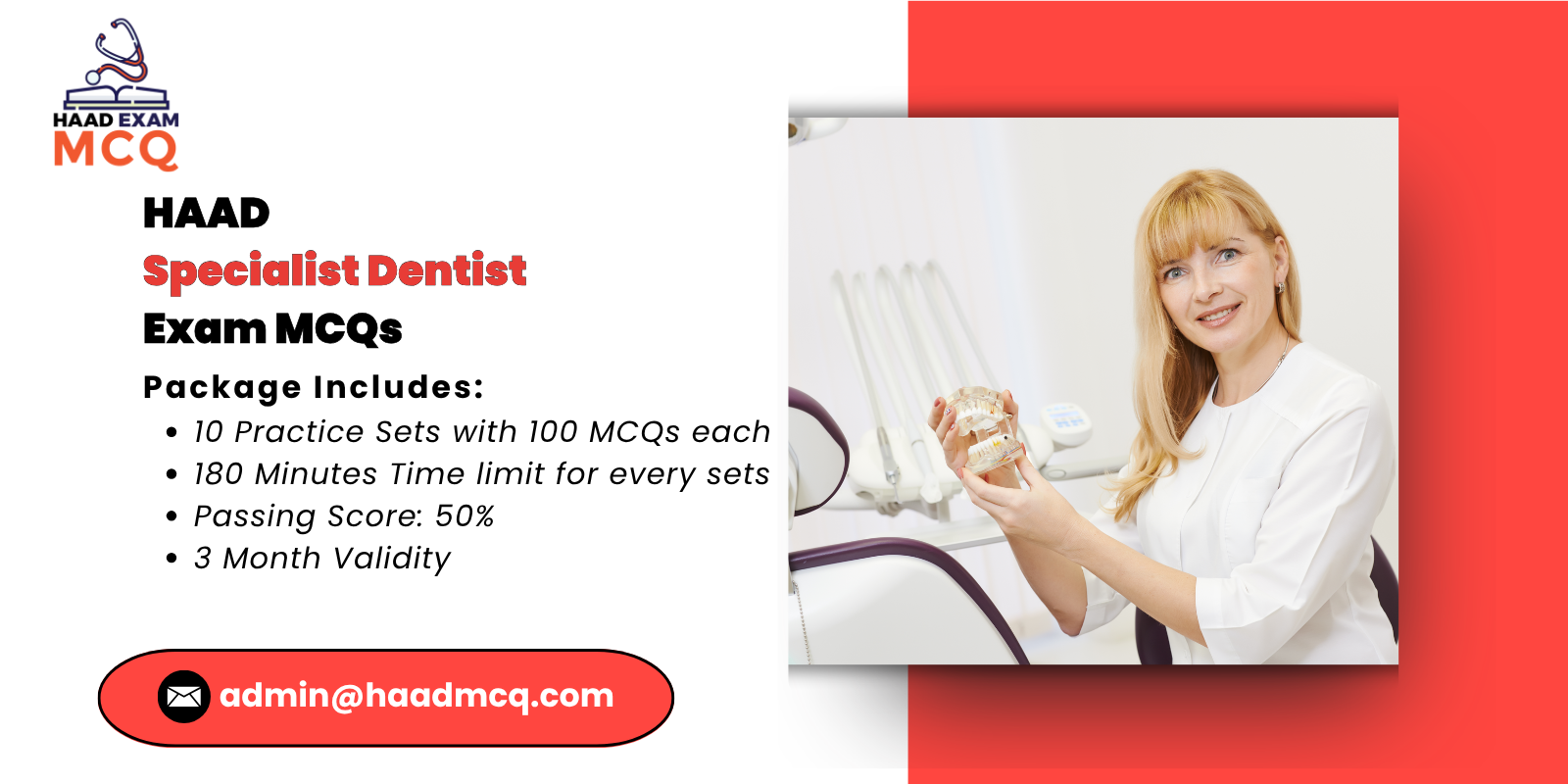 HAAD Specialist Dentists Exam MCQs