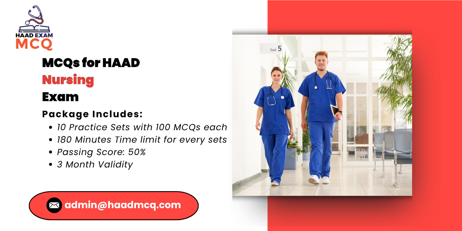 MCQs for HAAD nursing Exam 