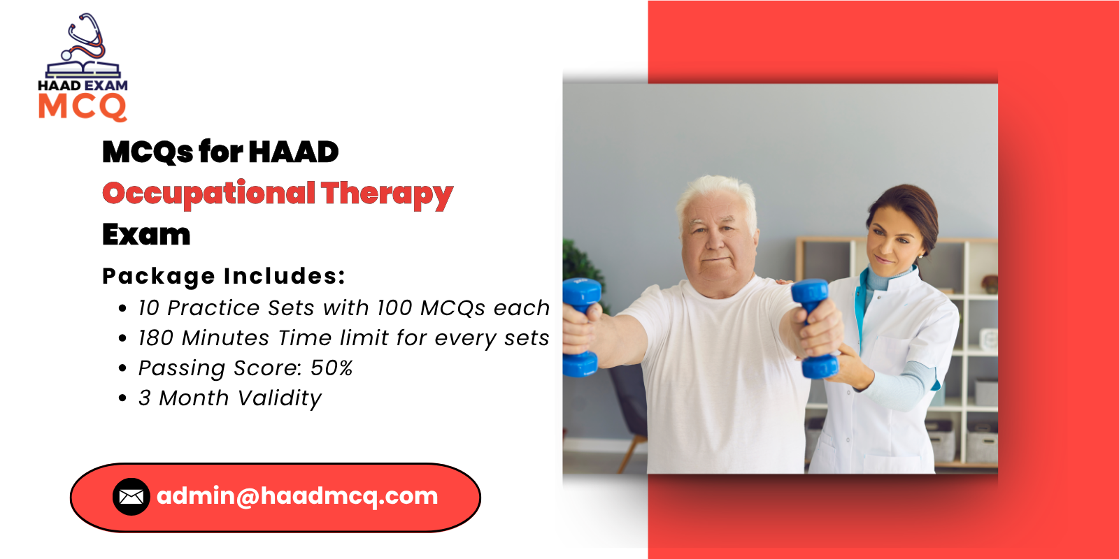 MCQs for HAAD Occupational Therapy Exam