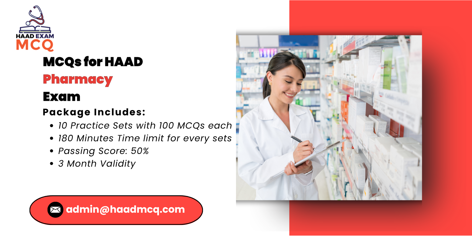 MCQs for HAAD Pharmacy Exam