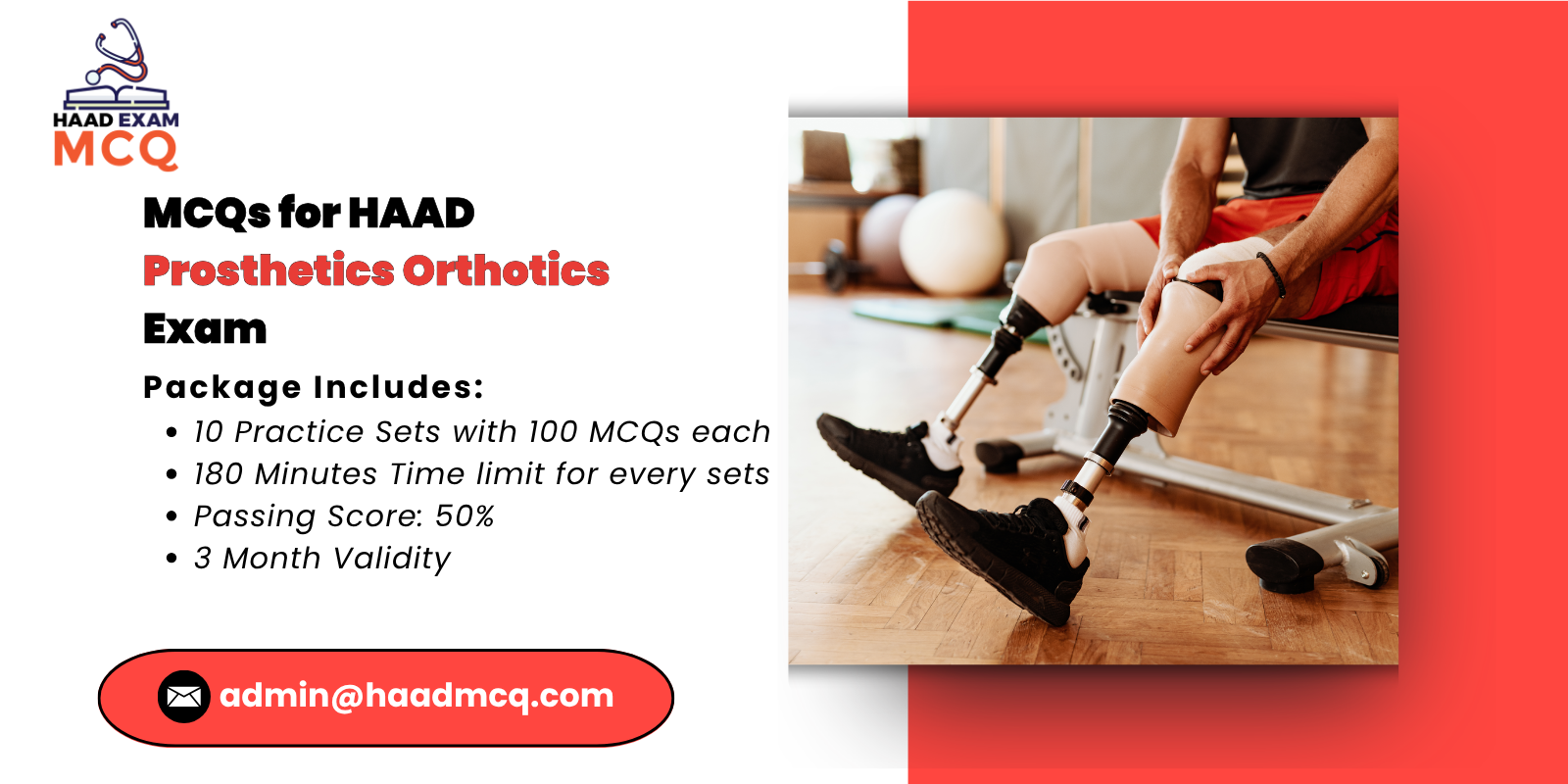 MCQs for HAAD Prosthetics Orthotics Exam