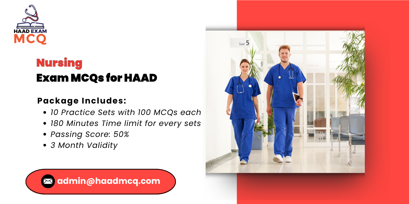 Nursing Exam MCQs for HAAD