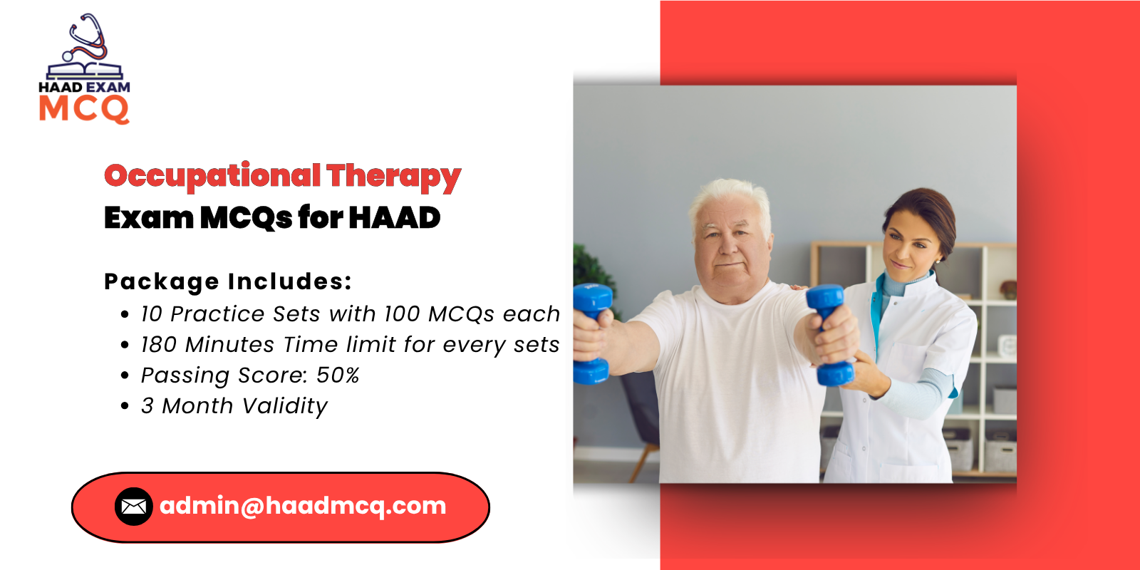 Occupational Therapy Exam MCQs for HAAD
