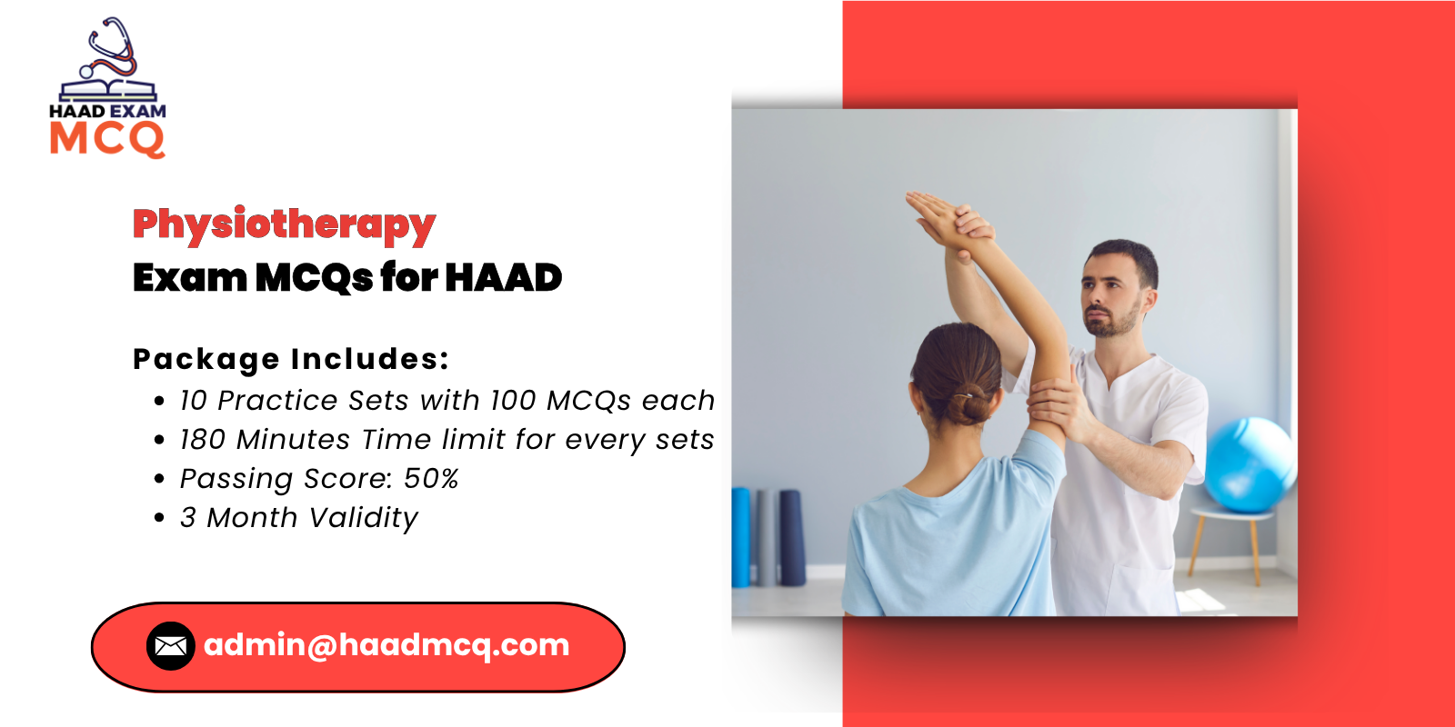 Physiotherapy Exam MCQs for HAAD