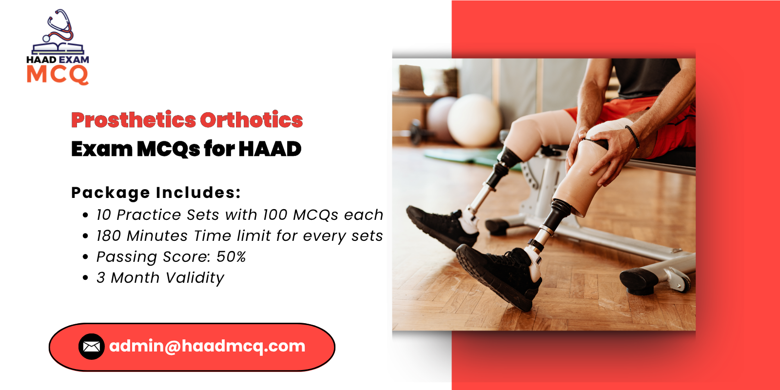 Prosthetics & Orthotics Exam MCQs for HAAD