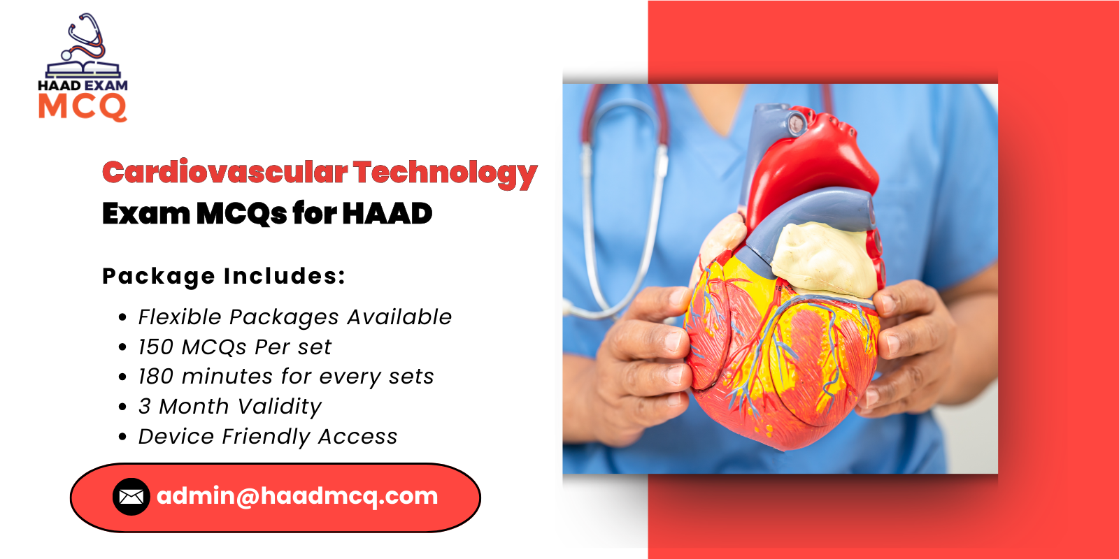 Cardiovascular Technology Exam MCQs for HAAD