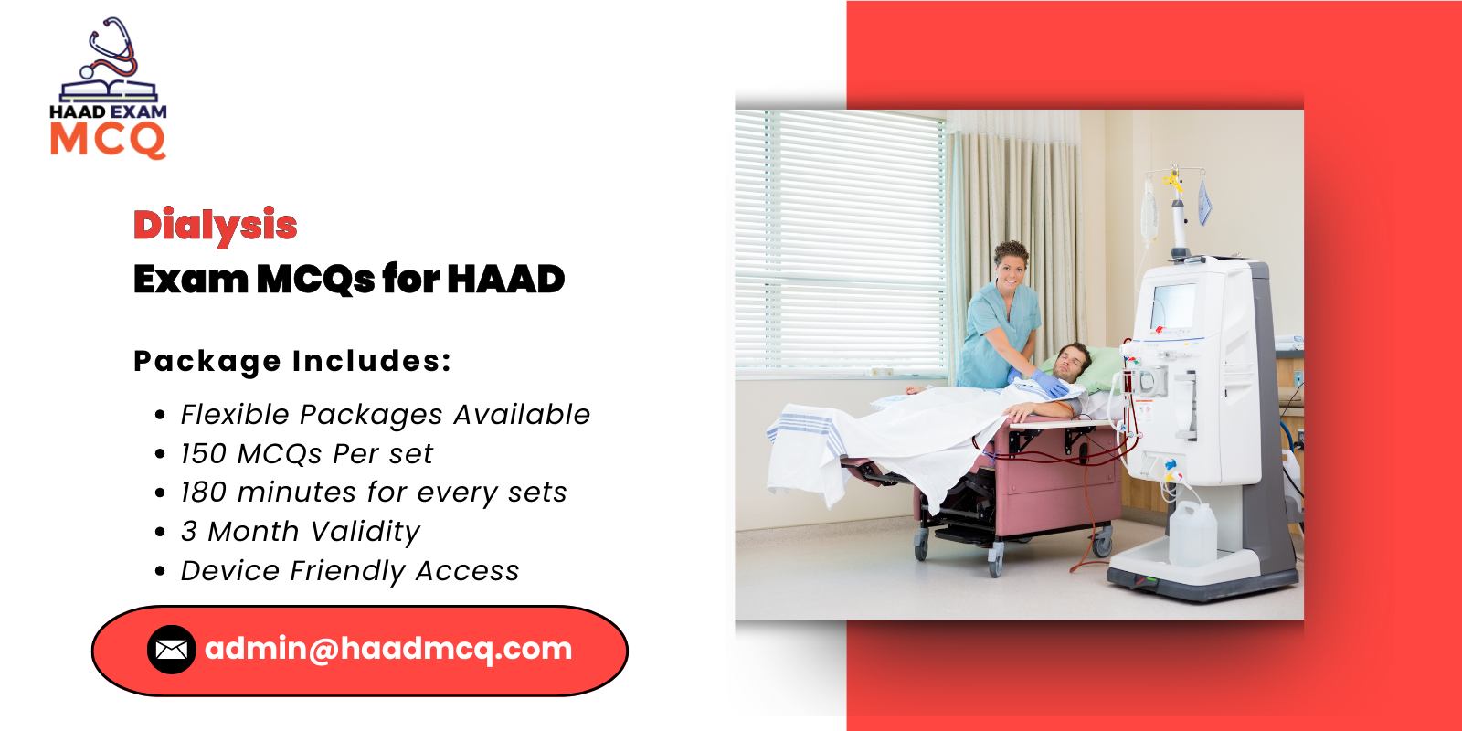 Dialysis Exam MCQs for HAAD