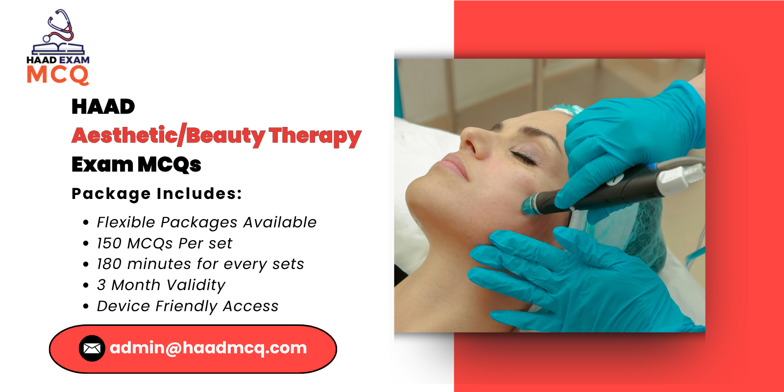 HAAD Aesthetic/Beauty Therapy Exam MCQs