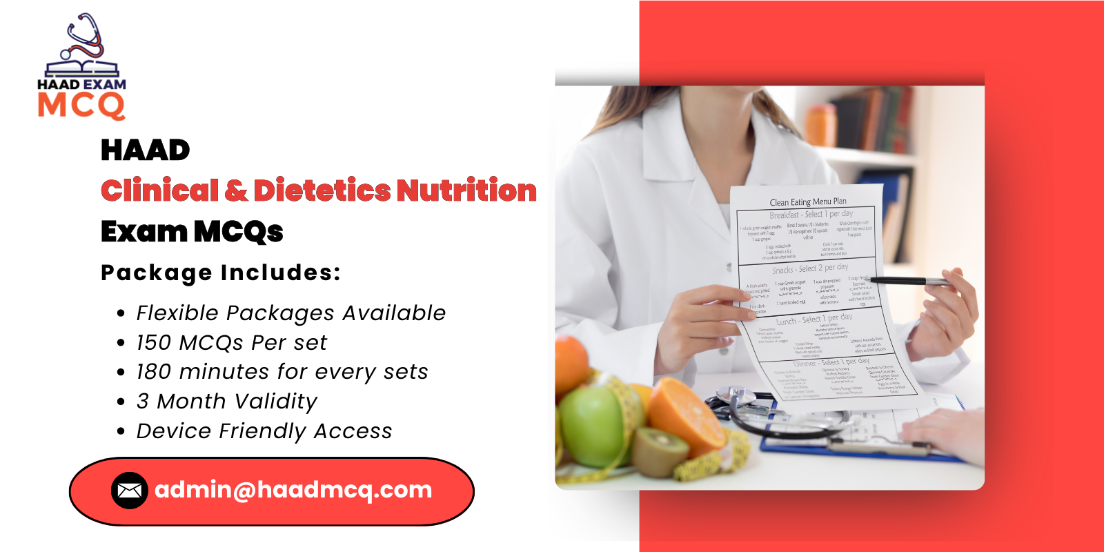HAAD Clinical Dietetics Nutrition Exam MCQs