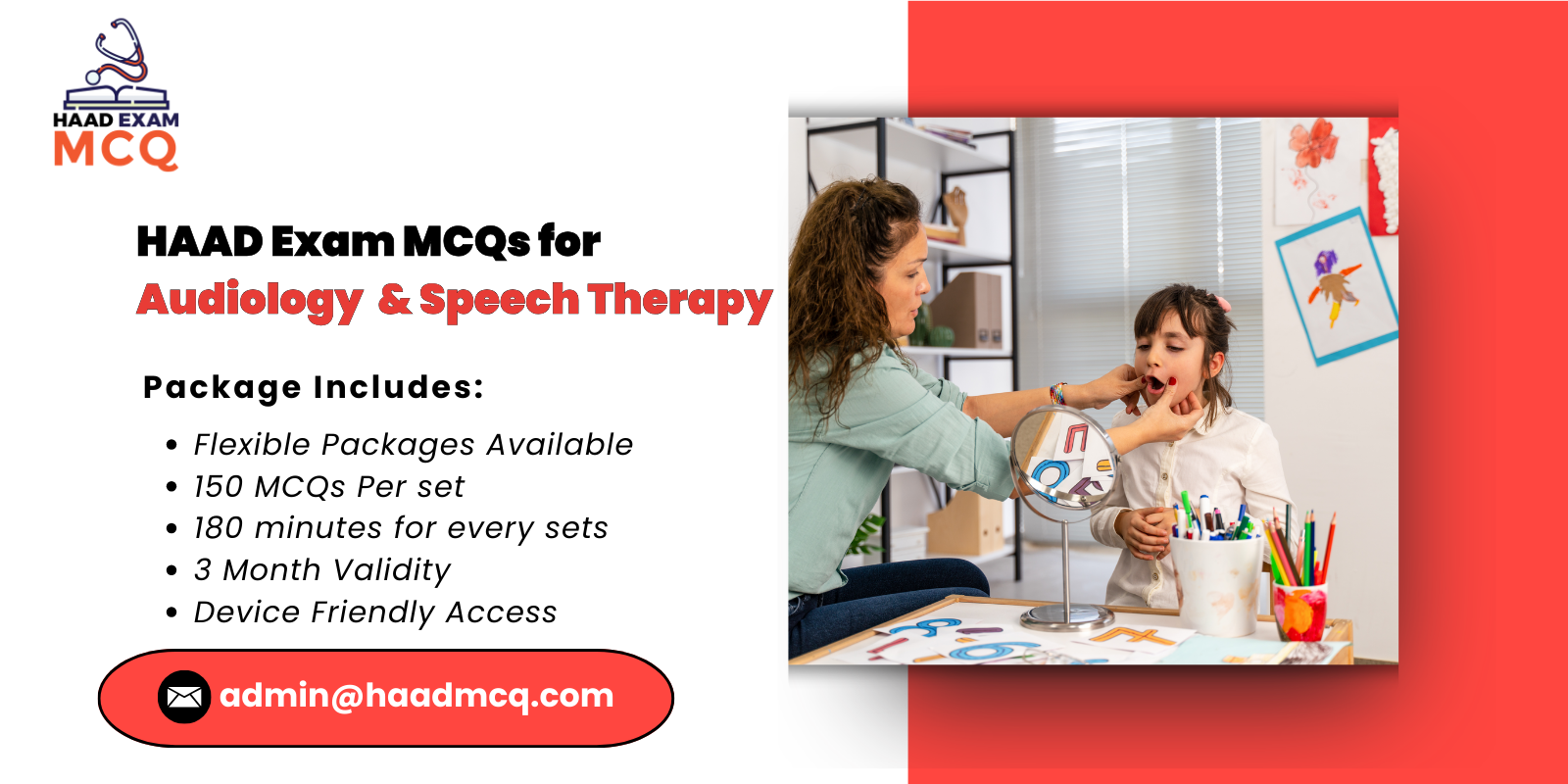 HAAD Exam MCQs for Audiology & Speech Therapy