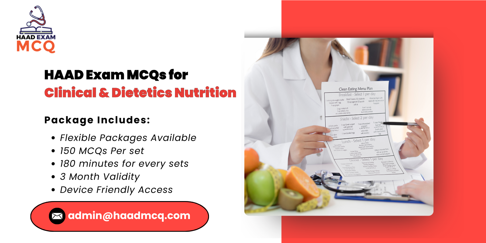 HAAD Exam MCQs for Clinical Dietetics Nutrition