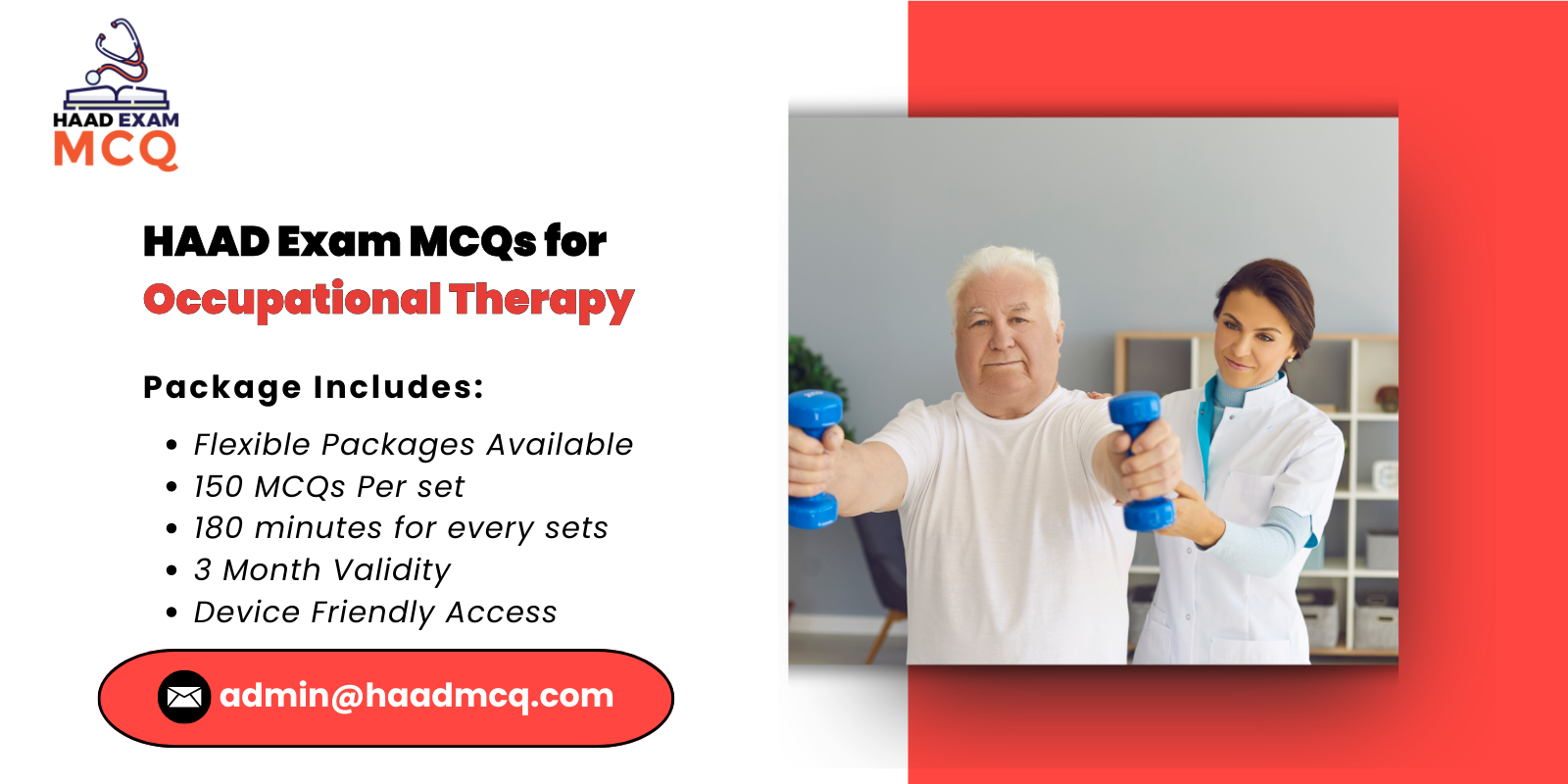 HAAD Exam MCQs for Occupational Therapy