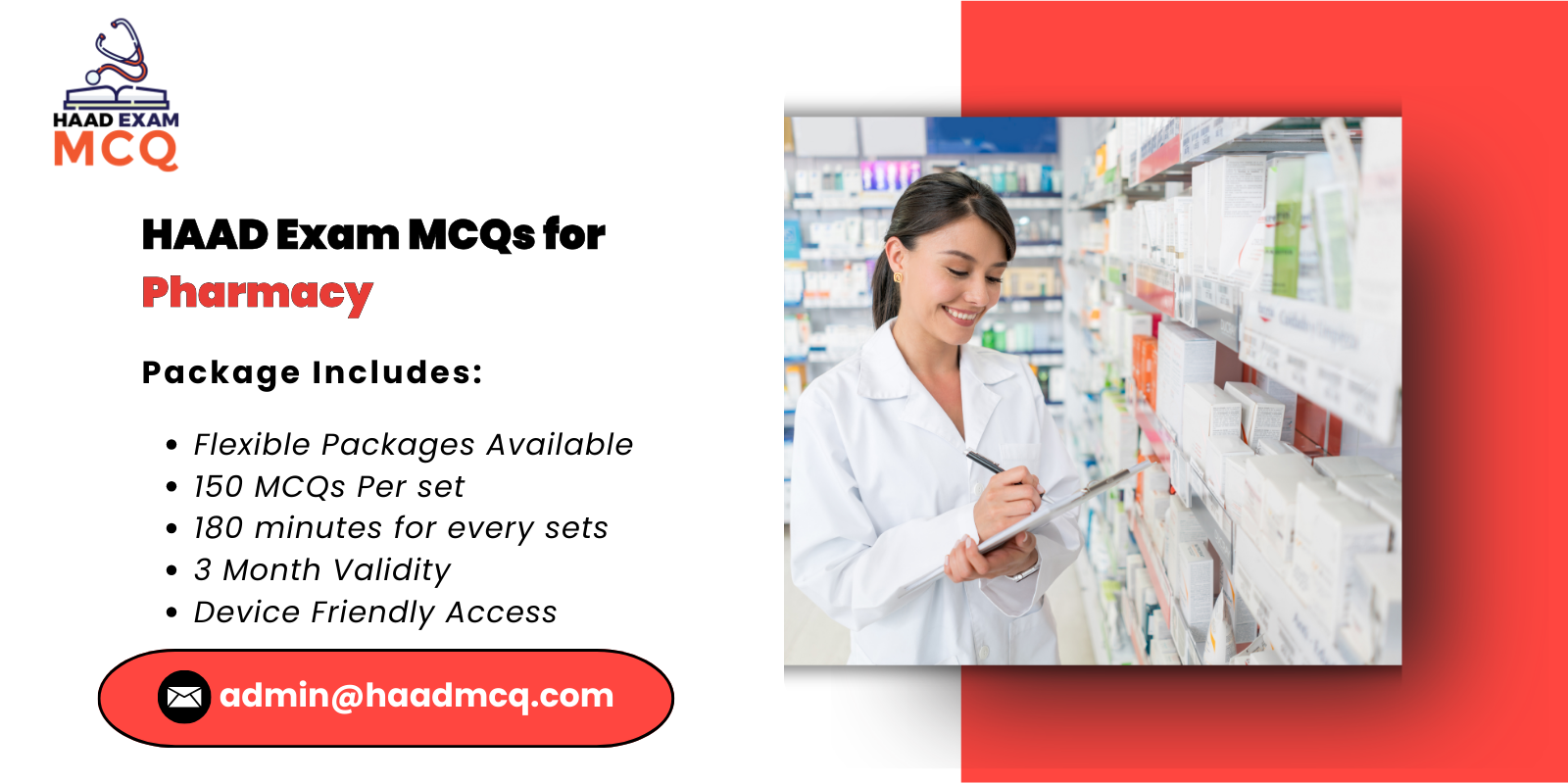 HAAD Exam MCQs for Pharmacy