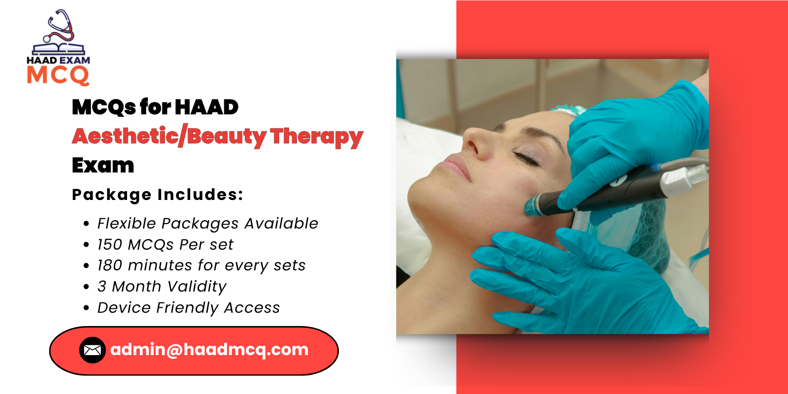 MCQs for HAAD Aesthetic/Beauty Therapy Exam