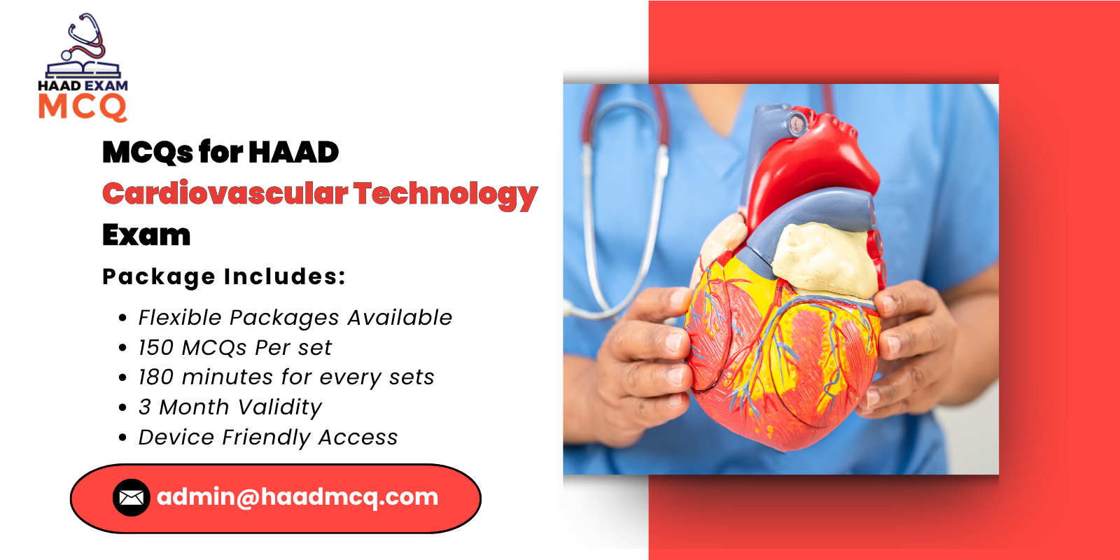 MCQs for HAAD Cardiovascular Technology Exam