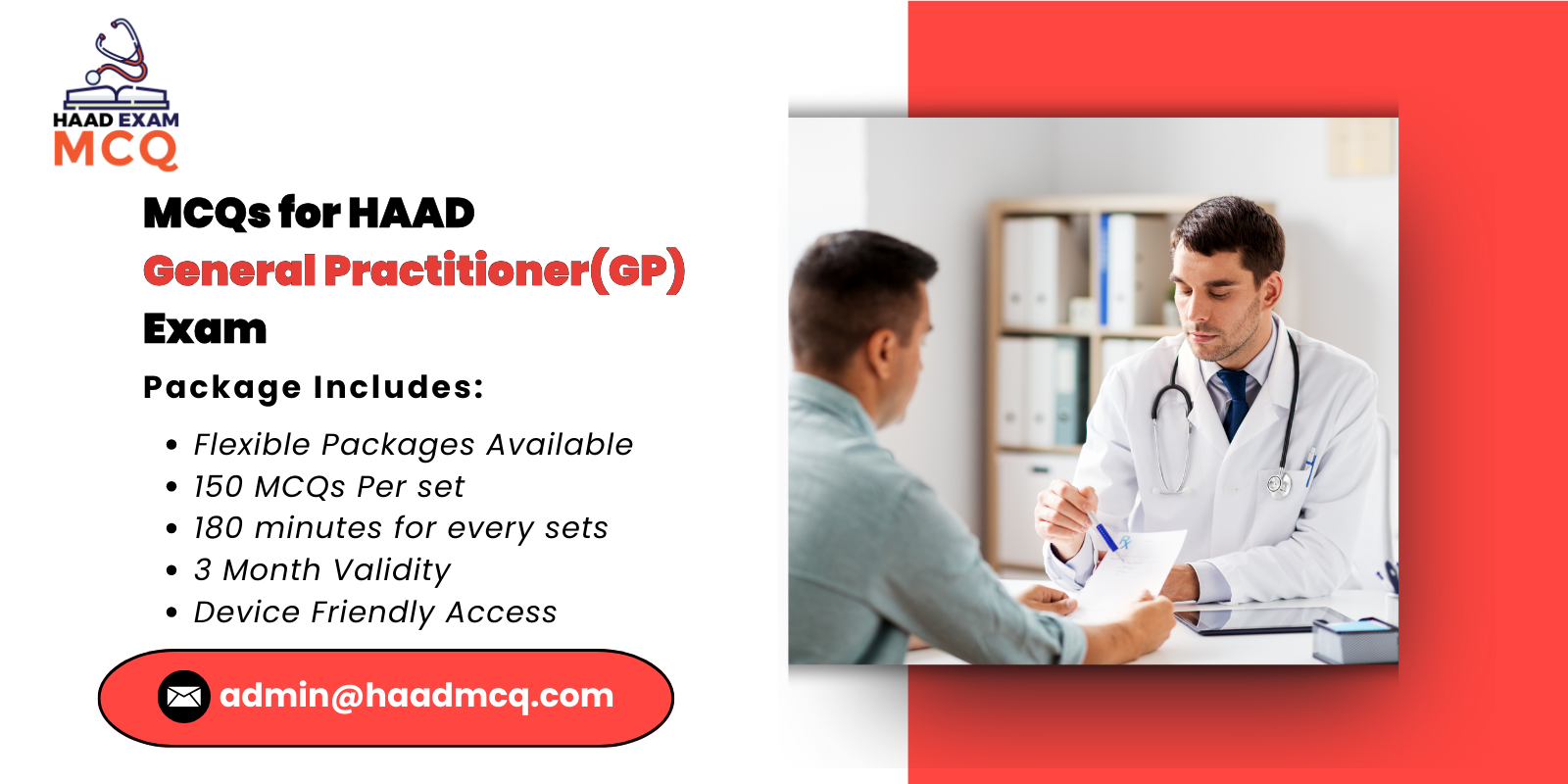 MCQs for HAAD General Practitioner(GP) Exam