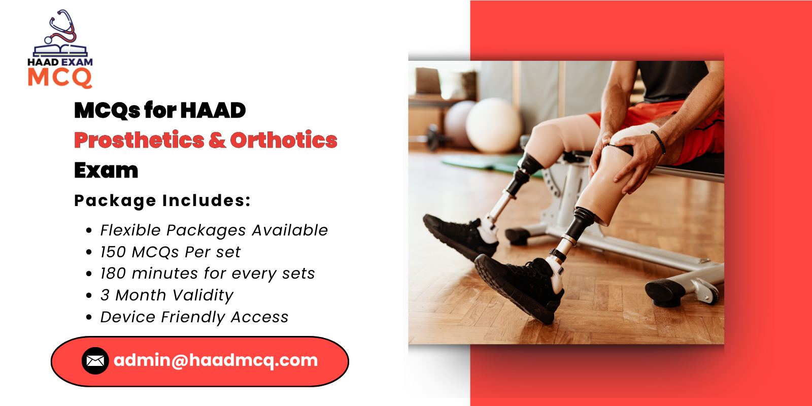 MCQs for HAAD Prosthetics & Orthotics Exam