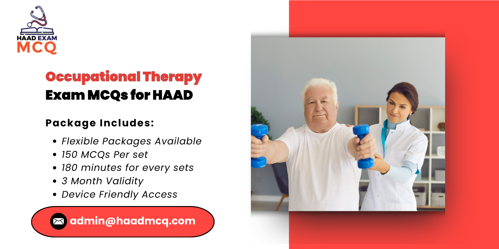 Occupational Therapy Exam MCQs for HAAD